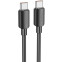 Кабель USB Type-C - USB Type-C, 1м, HOCO X96 Hyper Black - 6931474799128