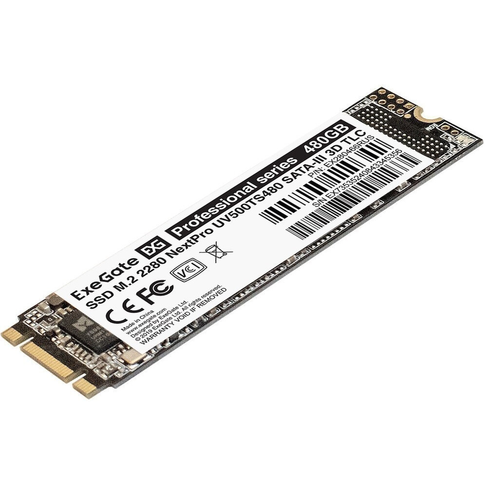 Накопитель SSD 480Gb ExeGate NextPro M.2 (UV500TS480) - EX280466RUS