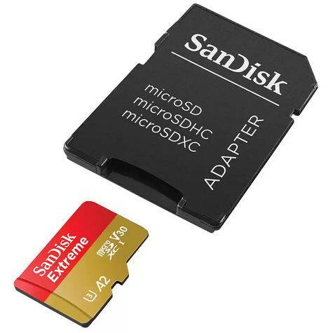 Карта памяти 256Gb MicroSD SanDisk Extreme (SDSQXAV-256G-GN6MA)