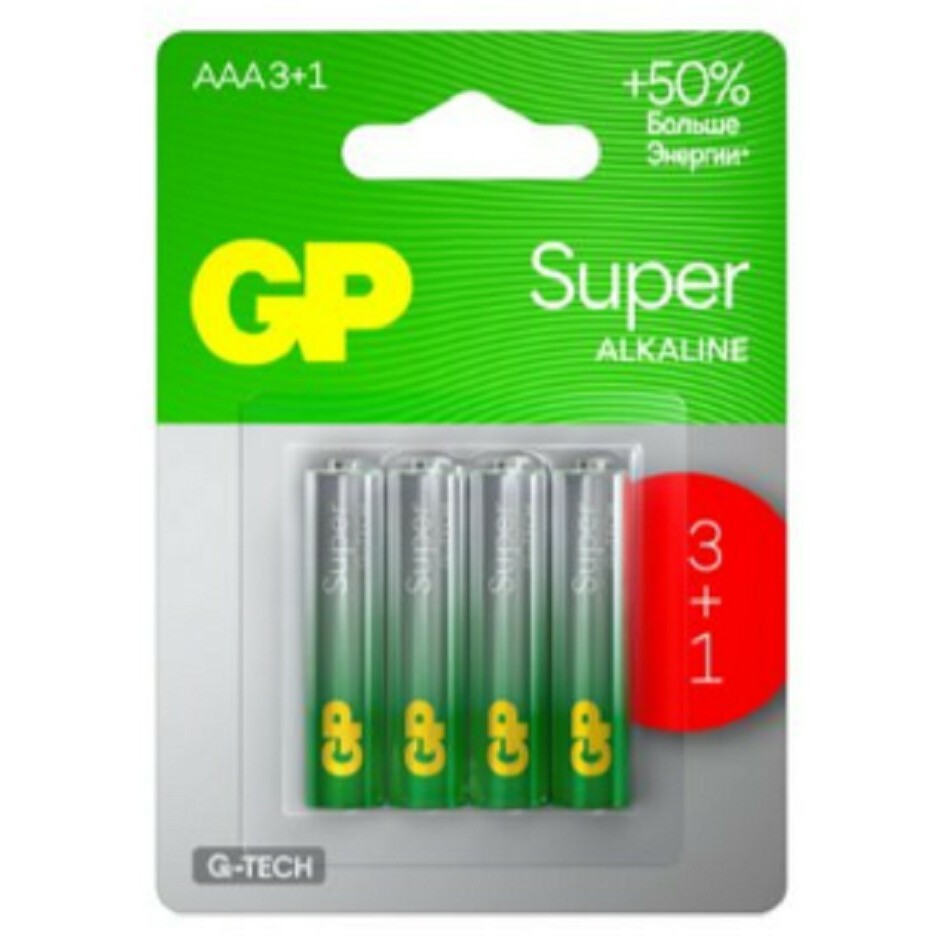 Батарейка GP 24AA213/1-2CRSBC4 (AAA, 4 шт.) - 4891199226304