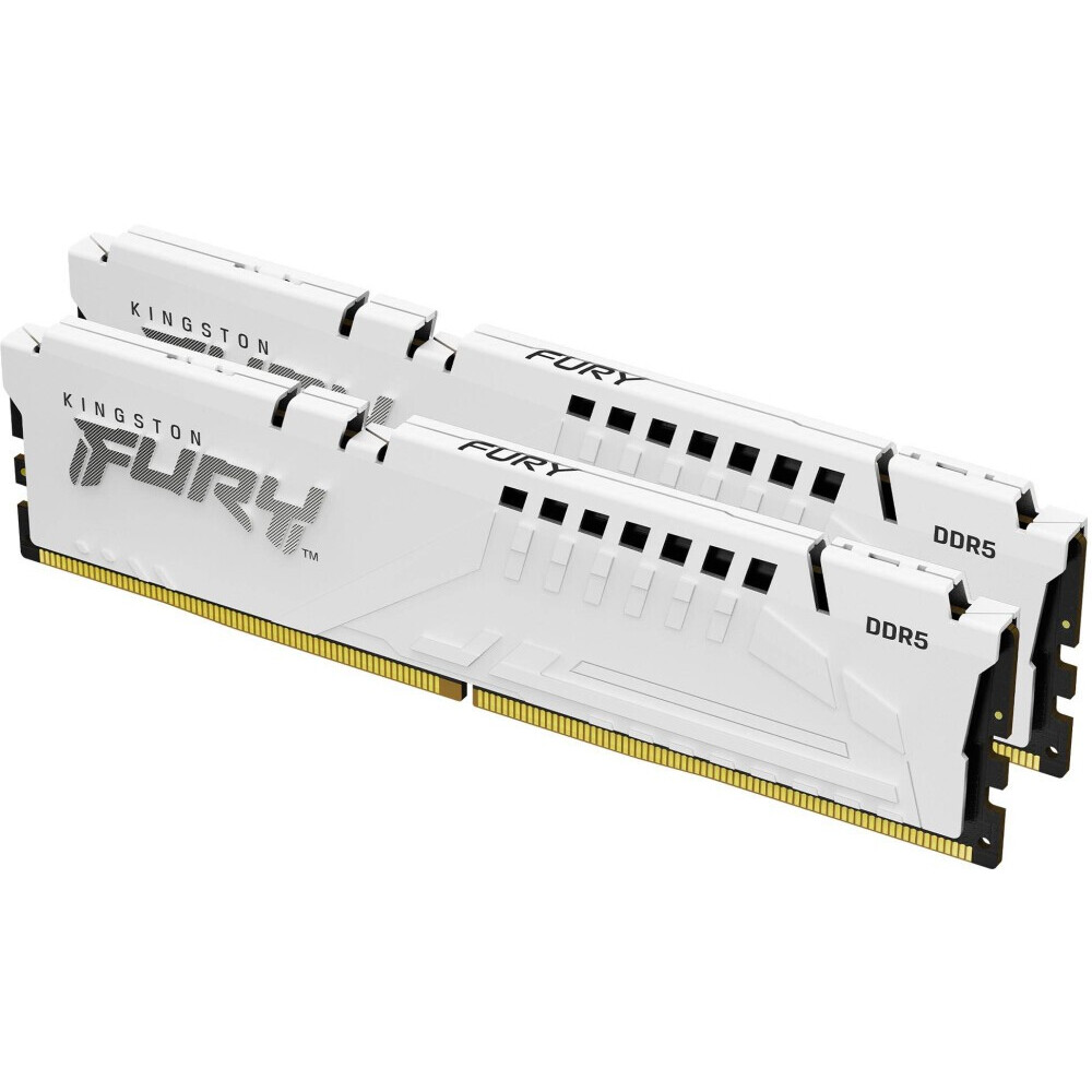 Оперативная память 32Gb DDR5 6000MHz Kingston Fury Beast White (KF560C30BWK2-32) (2x16Gb KIT)