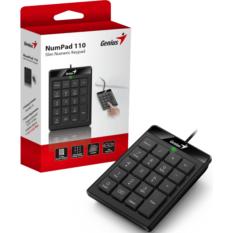 Цифровой блок Genius NumPad 110 - 31300016400