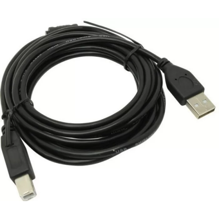 Кабель USB A (M) - USB B (M), 5м, Delux USB_AB_5M