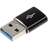 Переходник USB A (M) - USB Type-C (F), PREMIER 6-071-3 Black