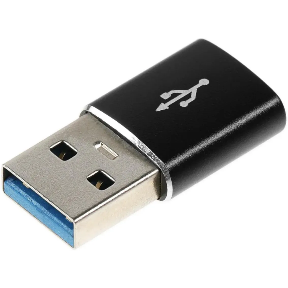 Переходник USB A (M) - USB Type-C (F), PREMIER 6-071-3 Black