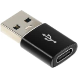 Переходник USB A (M) - USB Type-C (F), PREMIER 6-071-3 Black