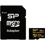 Карта памяти 128Gb MicroSD Silicon Power Golden High Endurance + SD адаптер (SP128GBSTXDV3V1HSP)