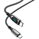 Кабель USB Type-C - USB Type-C, 1.2м, HOCO S51 Extreme Black (6931474749253)