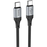 Кабель USB Type-C - USB Type-C, 1.2м, HOCO X102 Fresh Black (6942007608787)