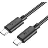 Кабель USB Type-C - USB Type-C, 1м, HOCO X88 Gratified Black (6931474783363)