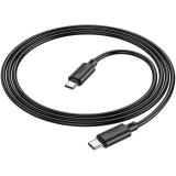 Кабель USB Type-C - USB Type-C, 1м, HOCO X88 Gratified Black (6931474783363)