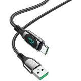 Кабель USB - USB Type-C, 1.2м, HOCO S51 Extreme Black (6931474749239)