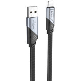 Кабель USB - Lightning, 1.2м, HOCO U119 Machine Black (6942007604987)