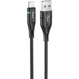 Кабель USB - Lightning, 1.2м, HOCO U93 Shadow Black (6931474732132)