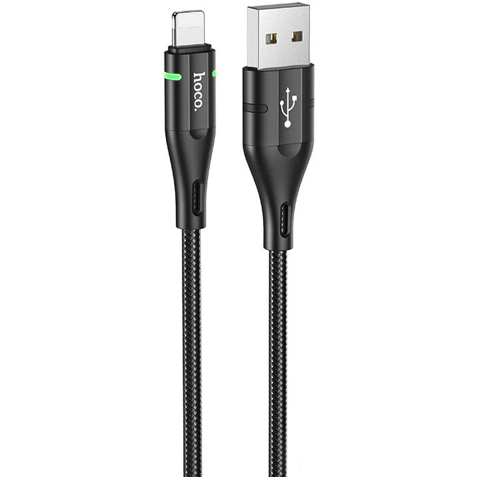 Кабель USB - Lightning, 1.2м, HOCO U93 Shadow Black - 6931474732132