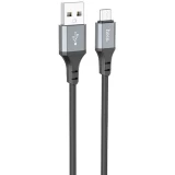 Кабель USB A (M) - microUSB B (M), 1м, HOCO X86 Spear Black (6931474777959)