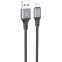 Кабель USB A (M) - microUSB B (M), 1м, HOCO X86 Spear Black - 6931474777959