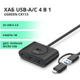 USB-концентратор UGREEN CR113 (20290)