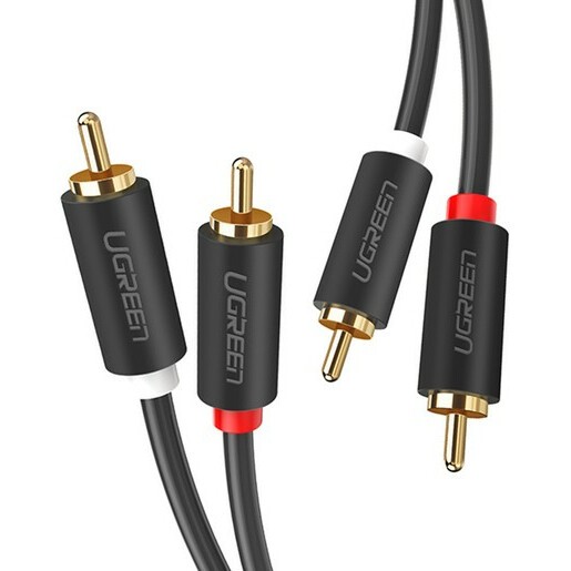 Кабель 2x RCA (M) - 2x RCA (M), 5м, UGREEN AV104 - 10520