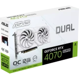 Видеокарта NVIDIA GeForce RTX 4070 Super ASUS 12Gb OC (DUAL-RTX4070S-O12G-EVO-WHITE)