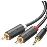 Кабель 3.5 Jack (M) - 2x RCA (M), 1м, UGREEN AV102 (10772)