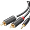 Кабель 3.5 Jack (M) - 2x RCA (M), 3м, UGREEN AV102 - 10512