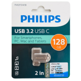 USB Flash накопитель 128Gb Philips 2-in-1 (FM12FD145B) (FM12FD145B/97)