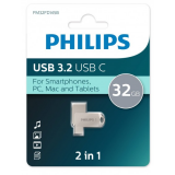 USB Flash накопитель 32Gb Philips 2-in-1 (FM32FD145B) (FM32FD145B/97)