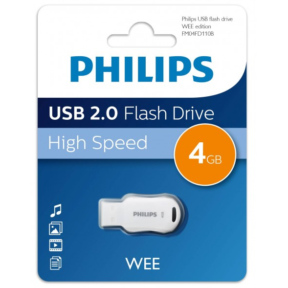 USB Flash накопитель 4Gb Philips WEE 2.0 (FM04FD110B) - FM04FD110B/97