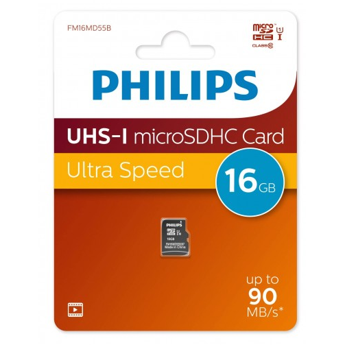 Карта памяти 16Gb MicroSD Philips (FM16MD55B) - FM16MD55B/97