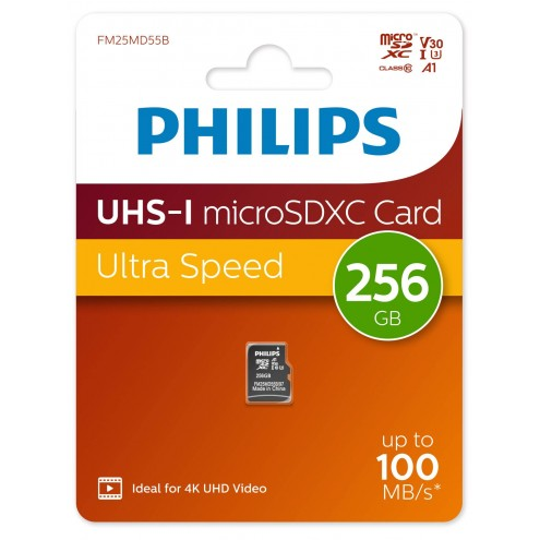 Карта памяти 256Gb MicroSD Philips (FM25MD55B) - FM25MD55B/97