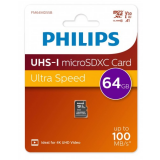 Карта памяти 64Gb MicroSD Philips (FM64MD55B) (FM64MD55B/97)