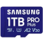 Карта памяти 1Tb MicroSD Samsung PRO Plus + SD адаптер (MB-MD1T0SA)