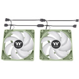 Вентилятор для корпуса Thermaltake CT120 ARGB Sync Fan Matcha Green (2 шт.) (CL-F202-PL12MG-A)