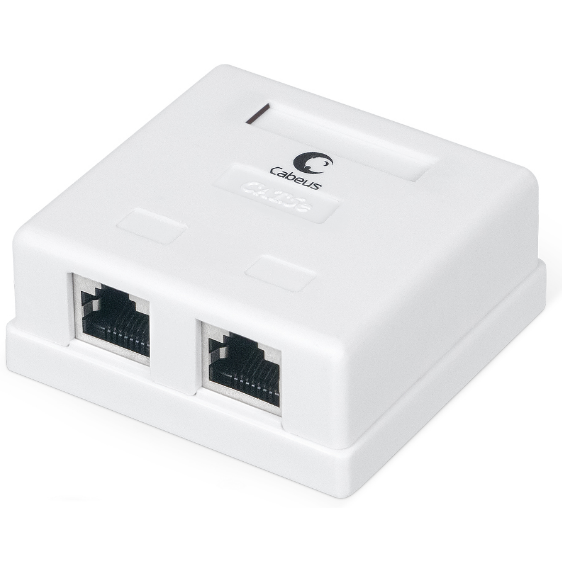 Розетка RJ-45 Cabeus WS-8P8C-Cat.5e-SH-2