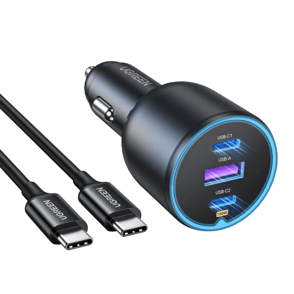 Автомобильное зарядное устройство UGREEN 130W USB-C Car Charger Black (CD293) - 90889