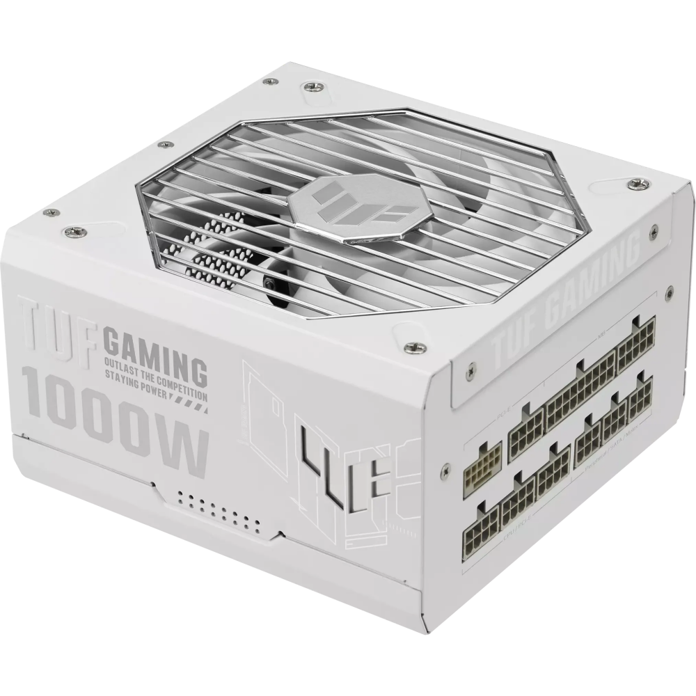 Блок питания 1000W ASUS TUF Gaming 1000W Gold White Edition (TUF-GAMING-1000G-WHITE) - 90YE00S5-B0NA00