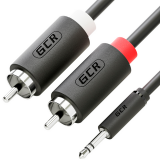 Кабель 3.5 Jack (M) - 2x RCA (M), 0.5м, Greenconnect GCR-51722