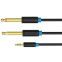 Разветвитель 3.5 Jack (M) - 2x 6.3 Jack (M), 1м, Vention BACBF