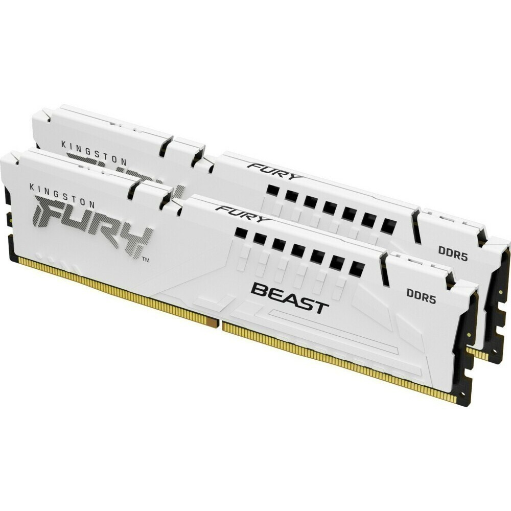 Оперативная память 64Gb DDR5 5200MHz Kingston Fury Beast White (KF552C40BWK2-64) (2x32Gb KIT)