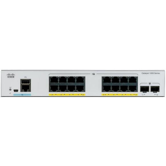 Коммутатор (свитч) Cisco C1000-16T-2G-L