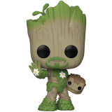 Фигурка Funko POP! Bobble Marvel We Are Groot Groot as Iron Man (79516)