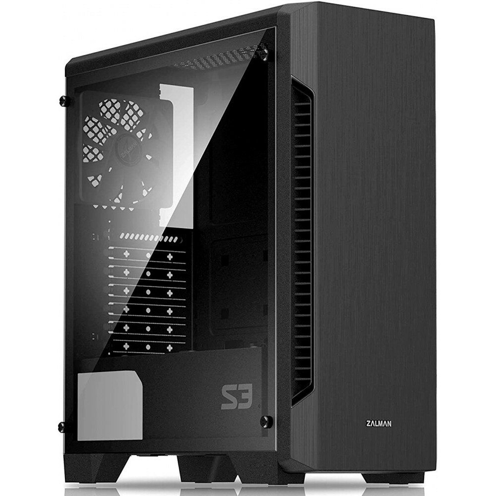 ..... Корпус Zalman S3 TG Black (0597) царапина на стекле