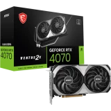 Видеокарта NVIDIA GeForce RTX 4070 MSI 12Gb (RTX 4070 VENTUS 2X E1 12G)