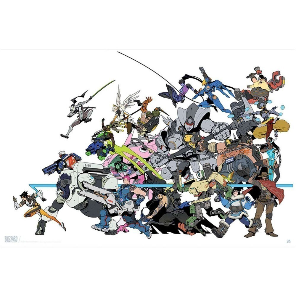 Постер ABYstyle Overwatch Poster All Characters - ABYDCO444