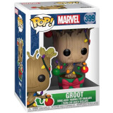 Фигурка Funko POP! Bobble Marvel Holiday Groot with Lights & Ornaments (33982)