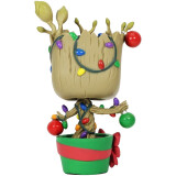 Фигурка Funko POP! Bobble Marvel Holiday Groot with Lights & Ornaments (33982)