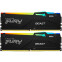 Оперативная память 16Gb DDR5 6000MHz Kingston Fury Beast Black RGB (KF560C30BBAK2-16) (2x8Gb KIT)