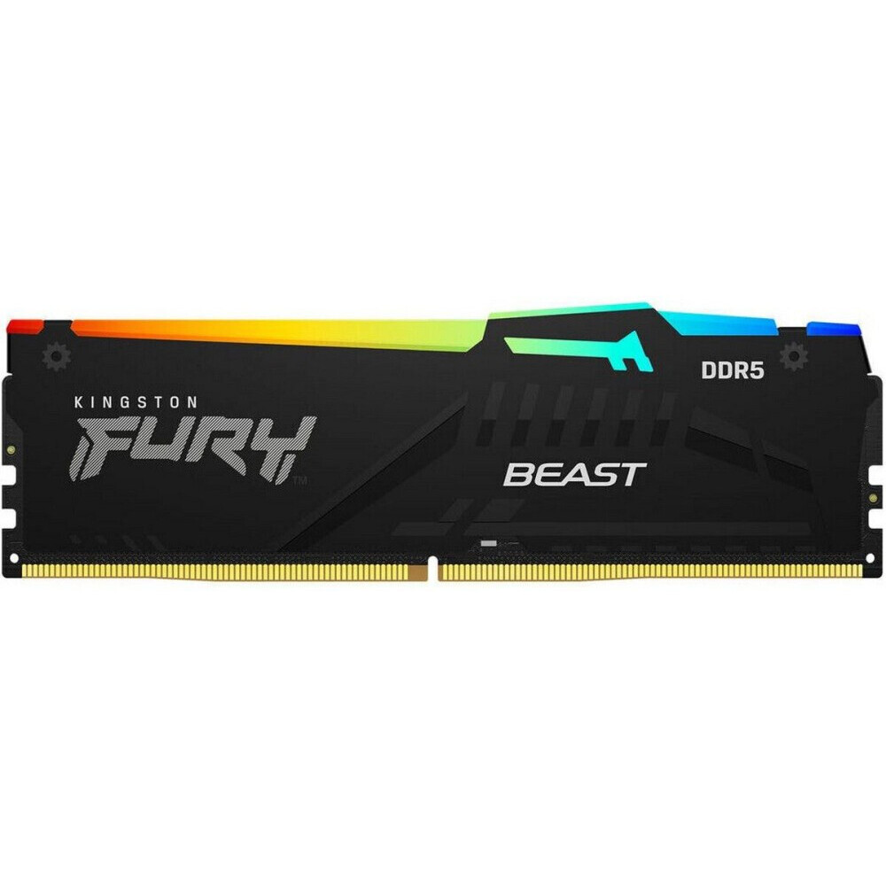 Оперативная память 16Gb DDR5 6000MHz Kingston Fury Beast RGB (KF560C36BBE2A-16)