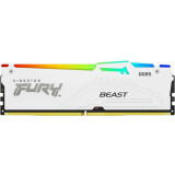 Оперативная память 16Gb DDR5 6000MHz Kingston Fury Beast White RGB (KF560C30BWA-16)